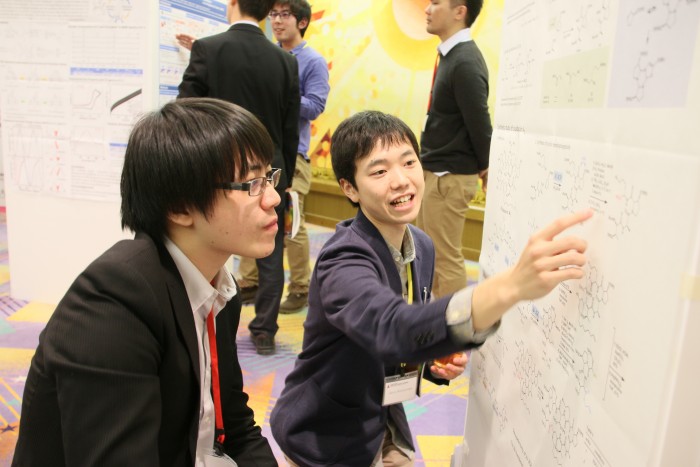 Students were given an opportunity to advertise their research to researchers of different fields in the poster session.