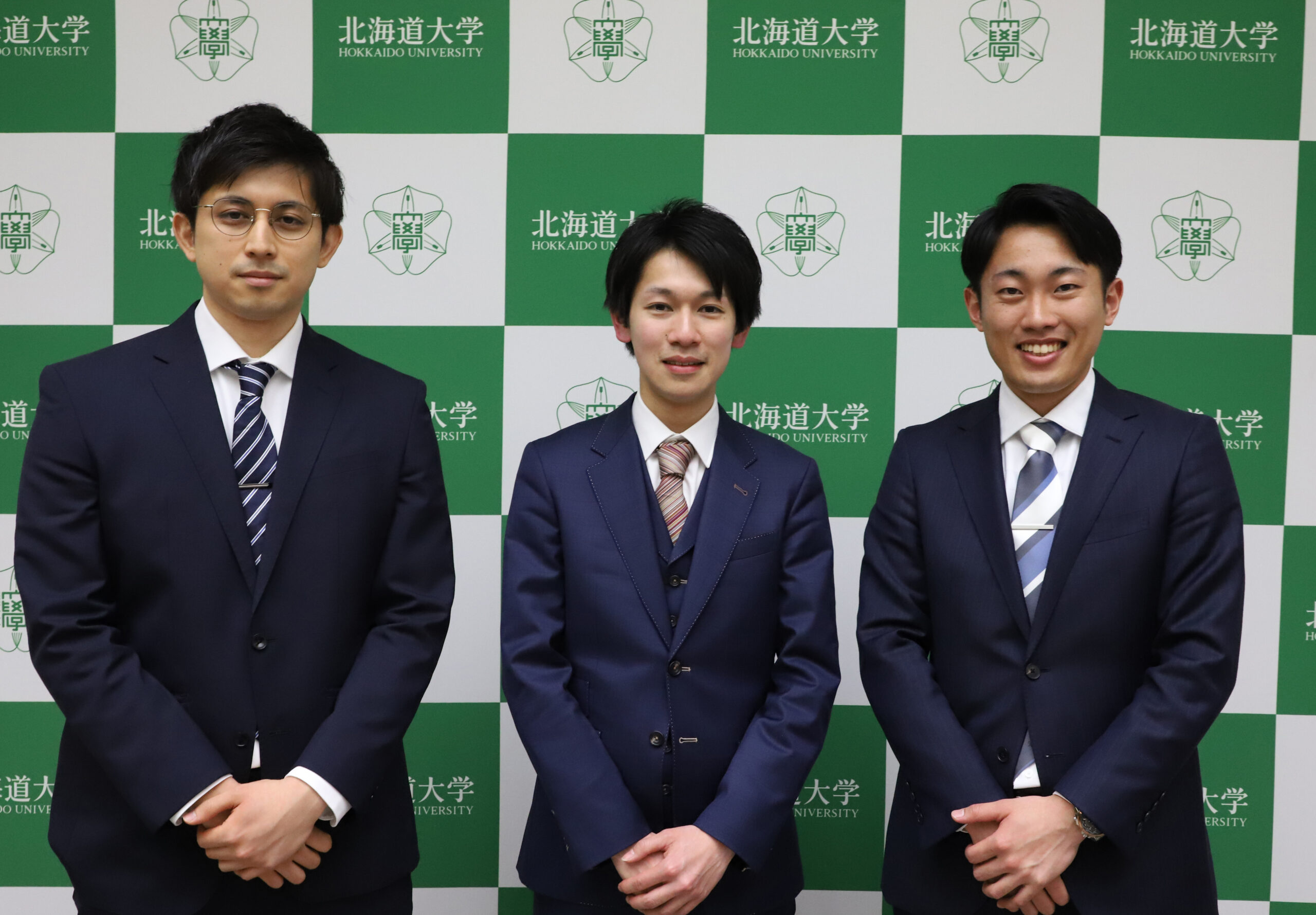 「地域の未来社会SOUZOUプロジェクト」採択チーム第1号！ 左から、松岡さん、森田さん、山崎さん。